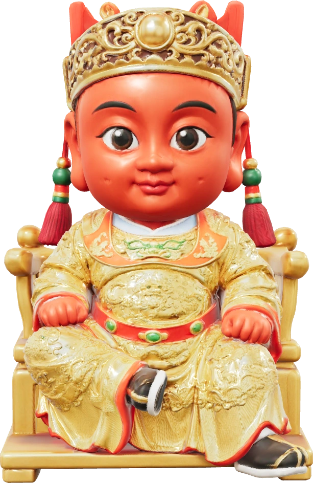 廣澤尊王 Q版公仔，模型正面外觀